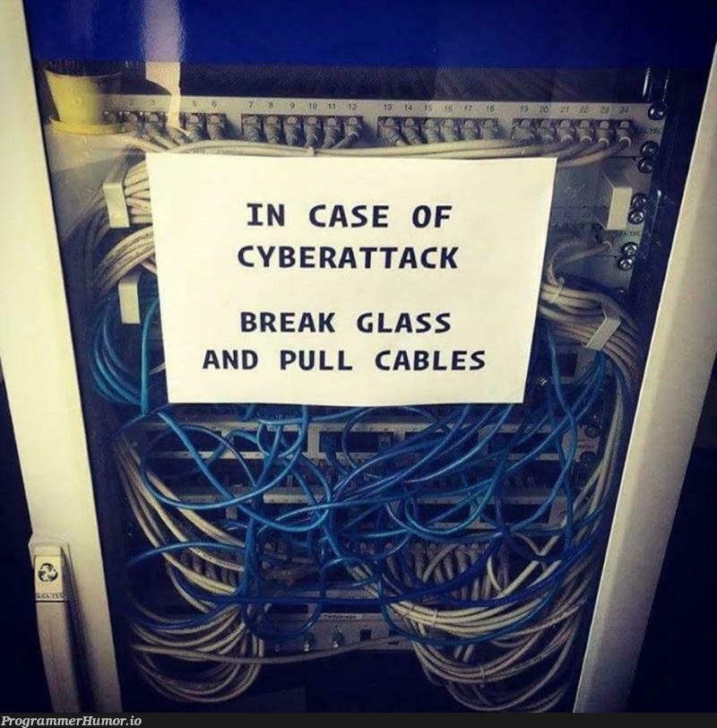 Best protection from cyber attacks | ProgrammerHumor.io