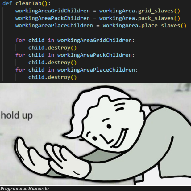 Just looking over some old code.... not sure how I missed this | code-memes, try-memes | ProgrammerHumor.io