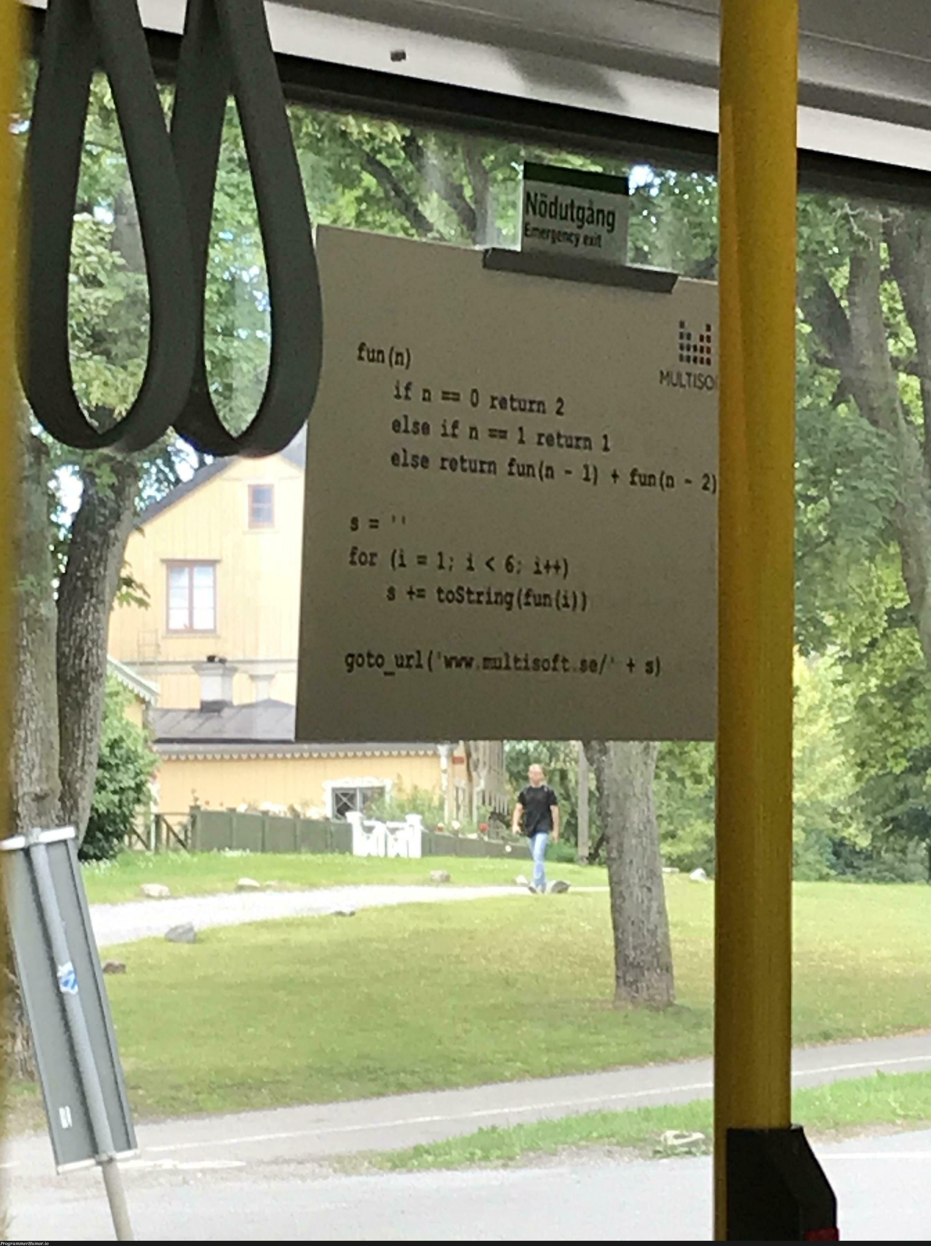 This is posted all over Swedish public transport. What the hell. | public-memes | ProgrammerHumor.io