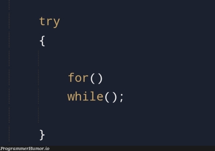 My code doesn't compile. been trying for a while | code-memes, try-memes | ProgrammerHumor.io