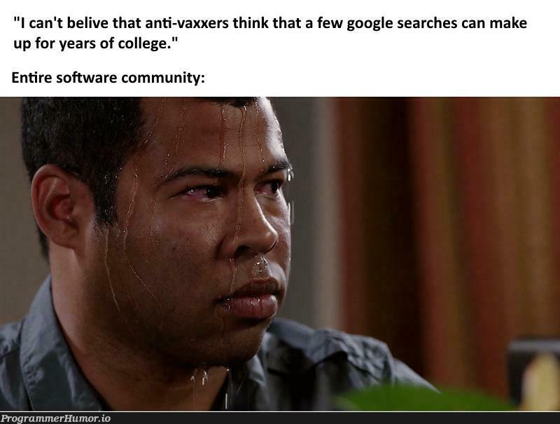 Imagine someone building Google without Google. | software-memes, google-memes, google search-memes, search-memes | ProgrammerHumor.io