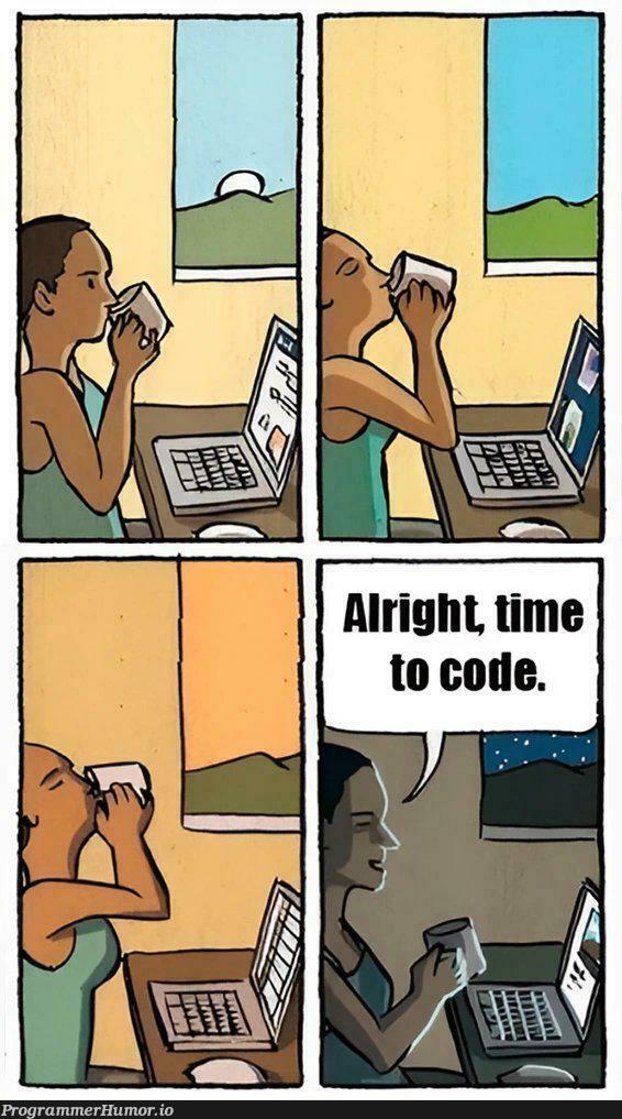 nightTimeIsTheBestTime | ProgrammerHumor.io