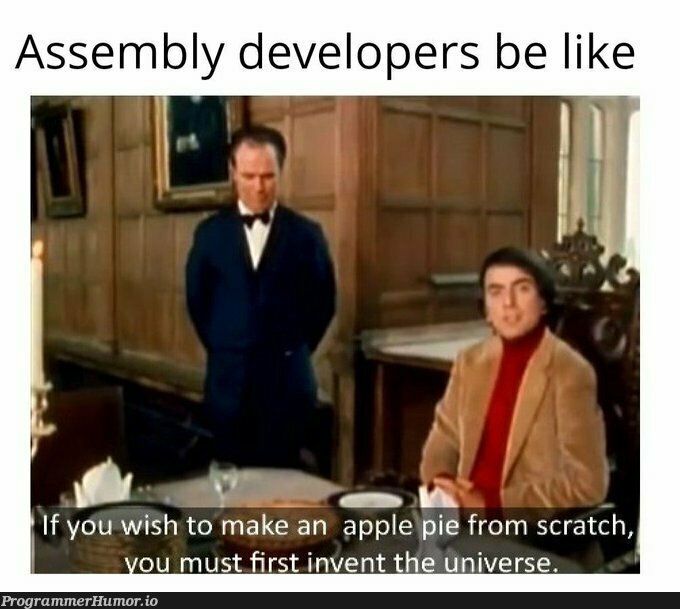 assembly developers | developer-memes, assembly-memes, apple-memes | ProgrammerHumor.io