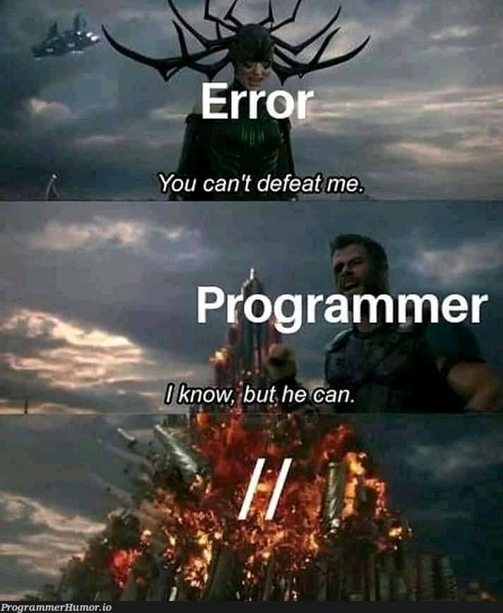 /* *T H A N O S* */ | ProgrammerHumor.io