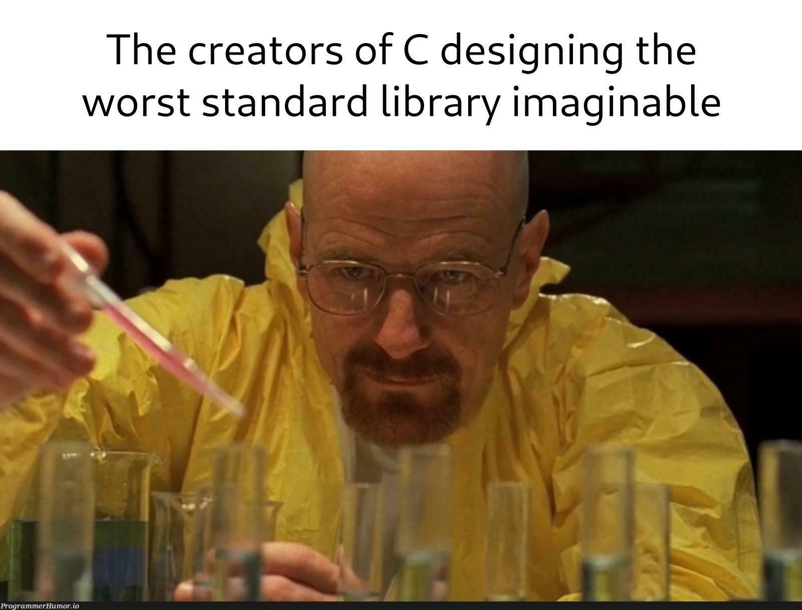 iLoveCButItsStandardLibraryAbsolutelySucks | design-memes, c-memes | ProgrammerHumor.io