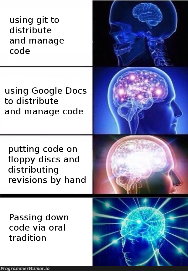 those whom'st distribute they code | code-memes, google-memes, git-memes, cs-memes | ProgrammerHumor.io