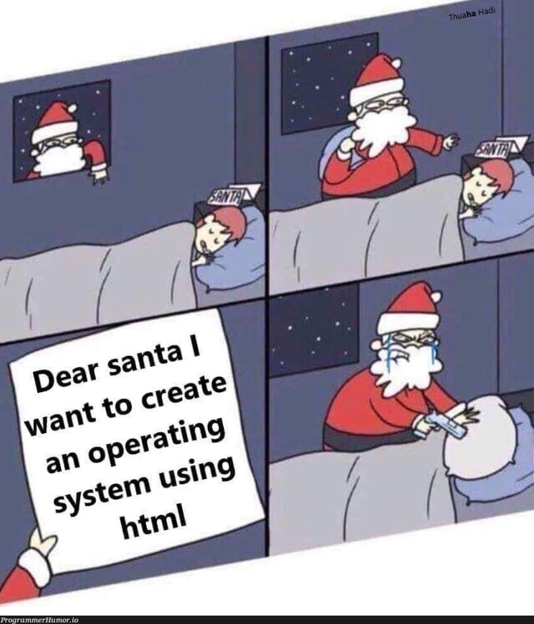 Dear Santa kindly use machine gun 😡 | machine-memes, mac-memes | ProgrammerHumor.io