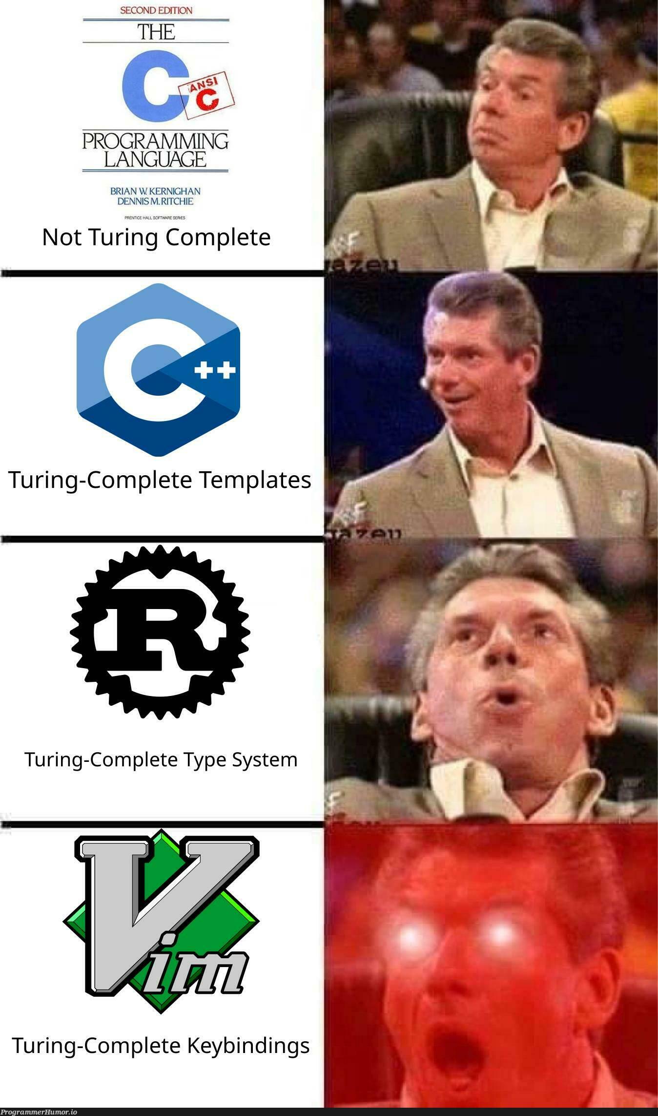 undecidableKeybindings | programming-memes, program-memes, templates-memes, language-memes, programming language-memes | ProgrammerHumor.io