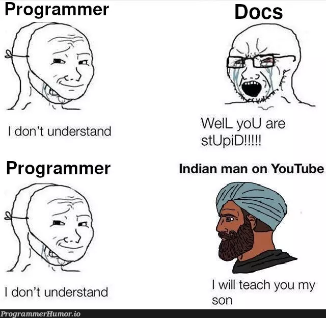 no thanks you kind indian guy | programmer-memes, program-memes, indian-memes, youtube-memes | ProgrammerHumor.io