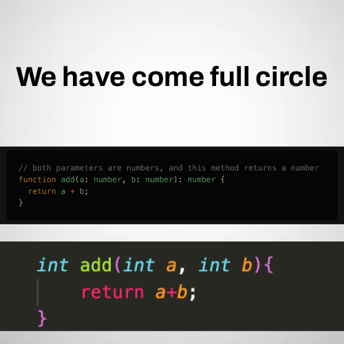 jsDevWouldDoAnythingToAvoidDeclaringVaribleType | ProgrammerHumor.io