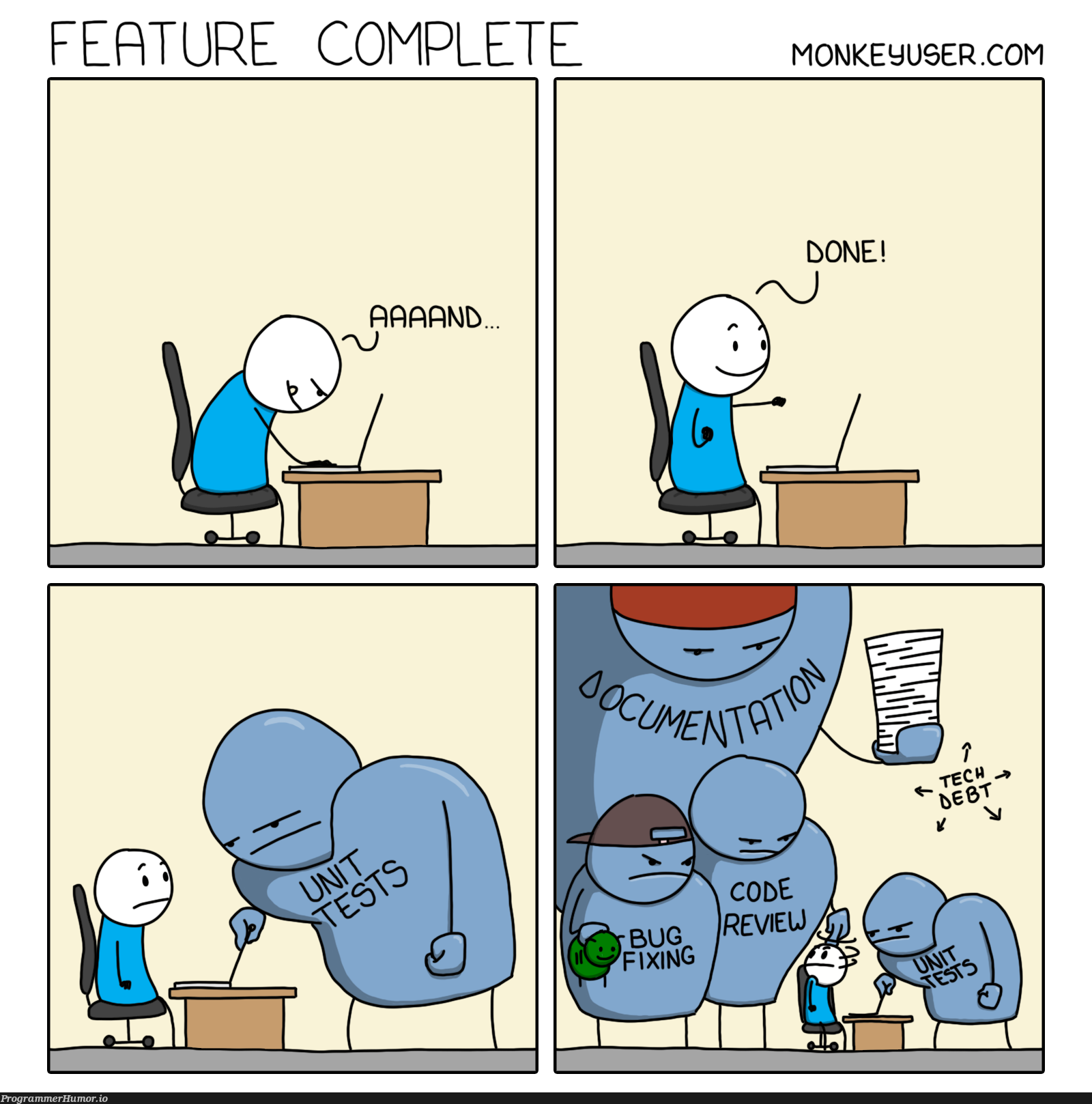 Feature Complete | feature-memes | ProgrammerHumor.io