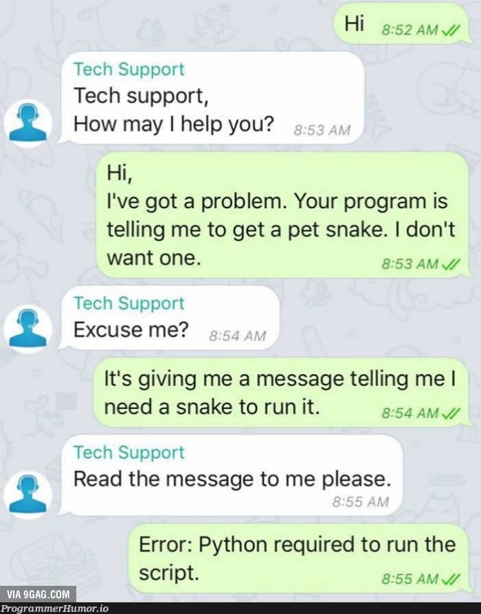 techSupportVersusUser | tech-memes, python-memes, program-memes, error-memes | ProgrammerHumor.io