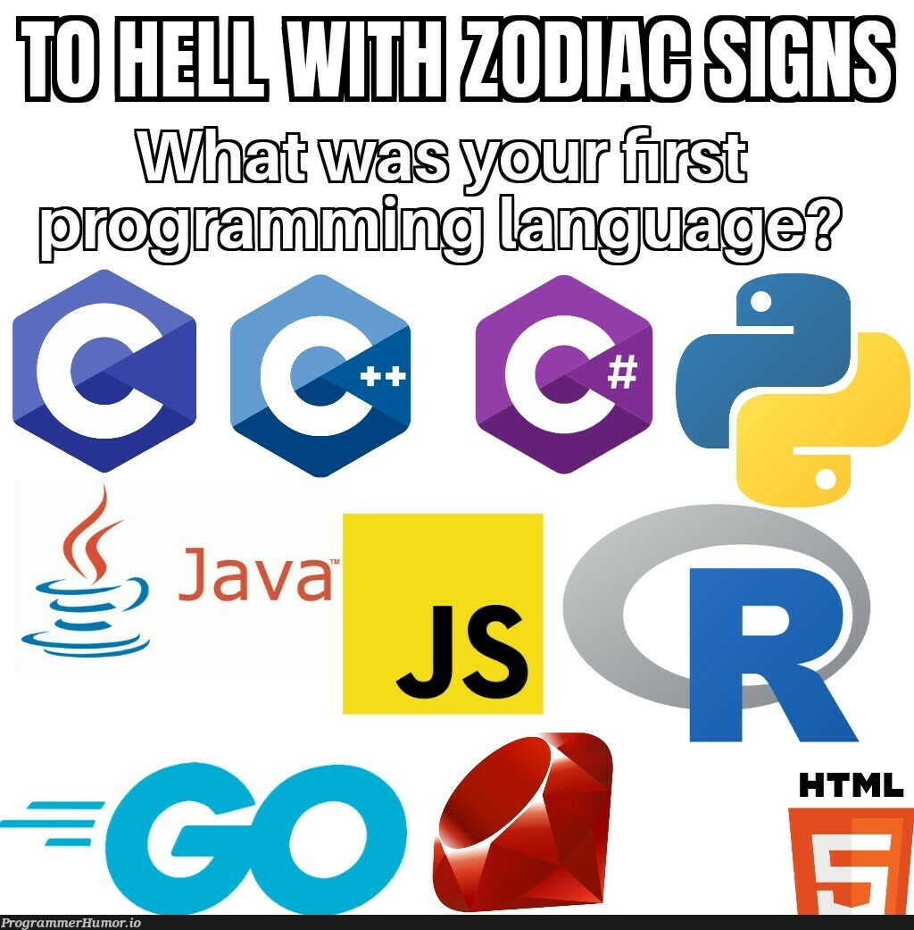 Mine was Java | programming-memes, java-memes, program-memes | ProgrammerHumor.io