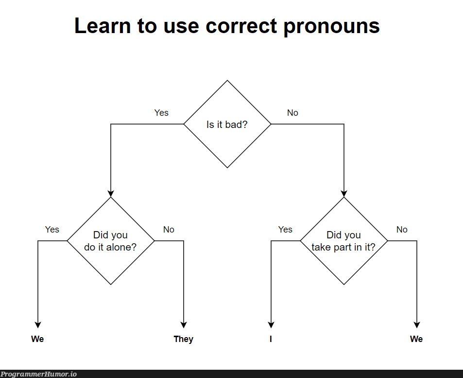 learnToUseCorrectPronouns | IT-memes | ProgrammerHumor.io