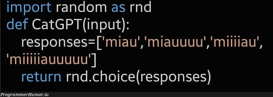 catGPT | random-memes | ProgrammerHumor.io