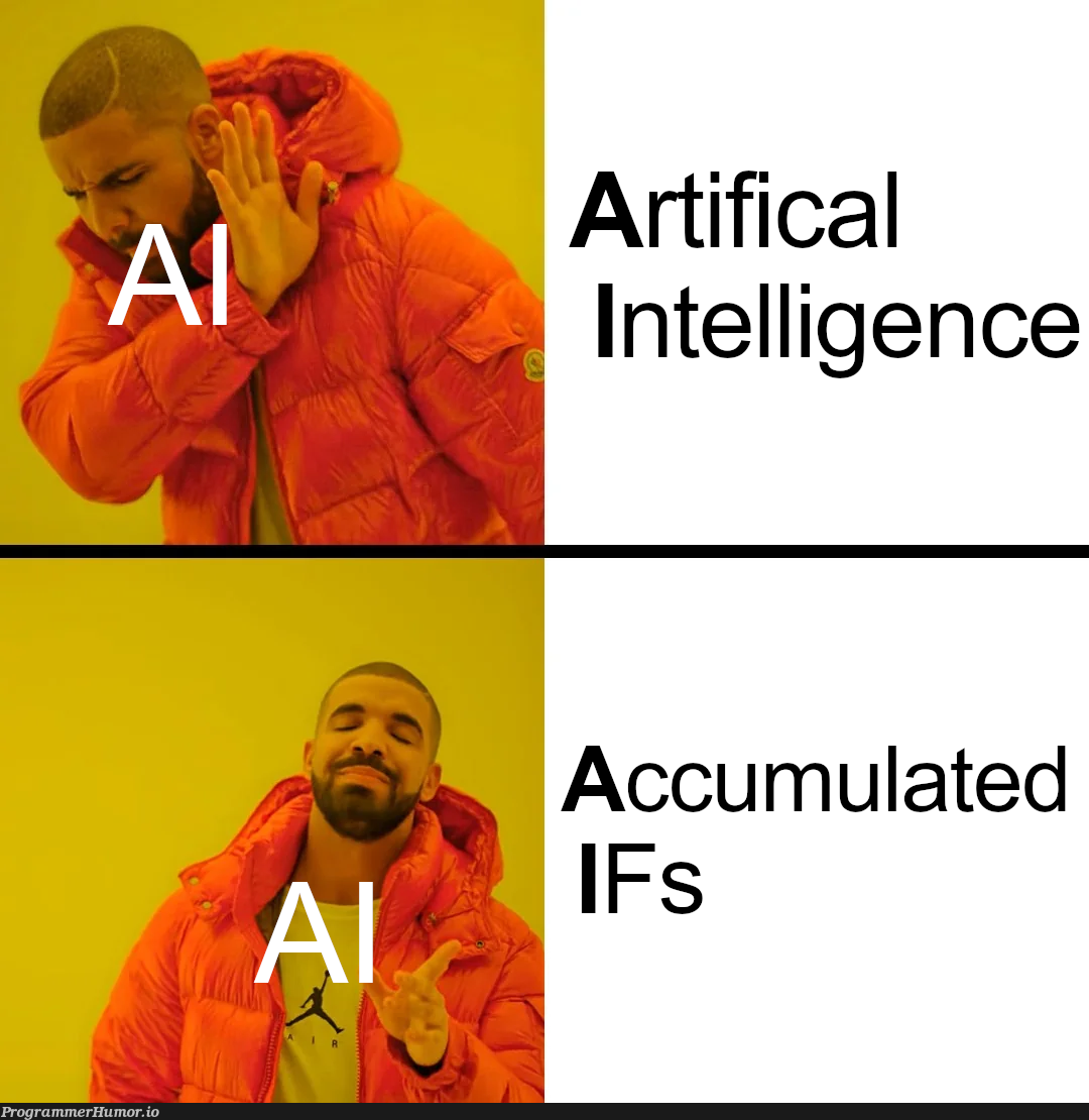 theRealAiInMostSoftwareThatUsesAiAlsoFuckCamelCase | software-memes | ProgrammerHumor.io