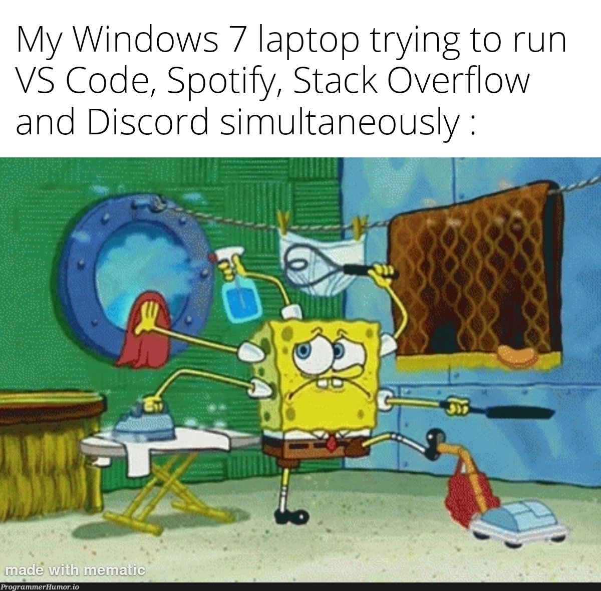 I am in desperate need of an upgrade | code-memes, stack-memes, stack overflow-memes, try-memes, discord-memes, vs code-memes, windows-memes, overflow-memes, laptop-memes | ProgrammerHumor.io