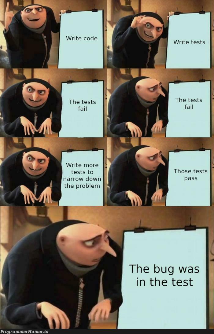 Omg... The tests... | code-memes, test-memes, bug-memes, tests-memes | ProgrammerHumor.io