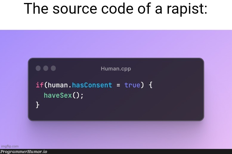 Humans run on C++ | code-memes, c++-memes, api-memes, source code-memes | ProgrammerHumor.io