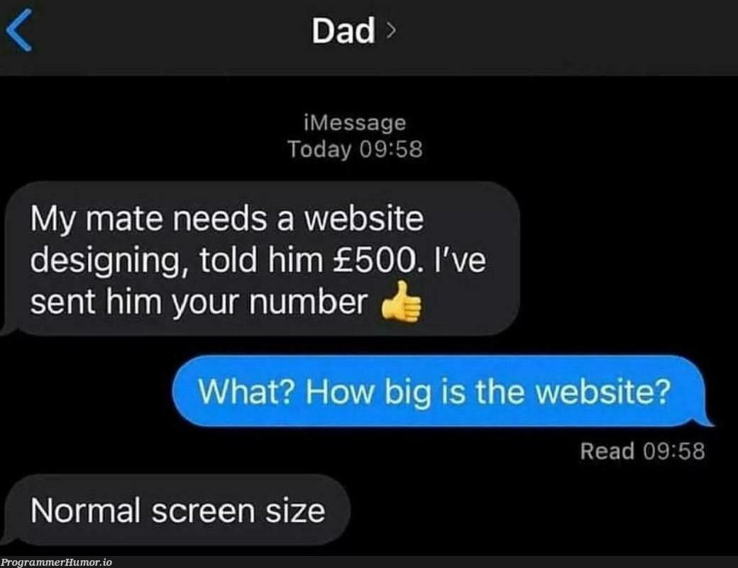 justYourregular15InchOne | web-memes, design-memes, website-memes | ProgrammerHumor.io