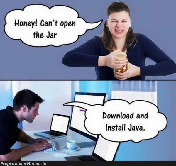 thanks | java-memes, jar-memes | ProgrammerHumor.io