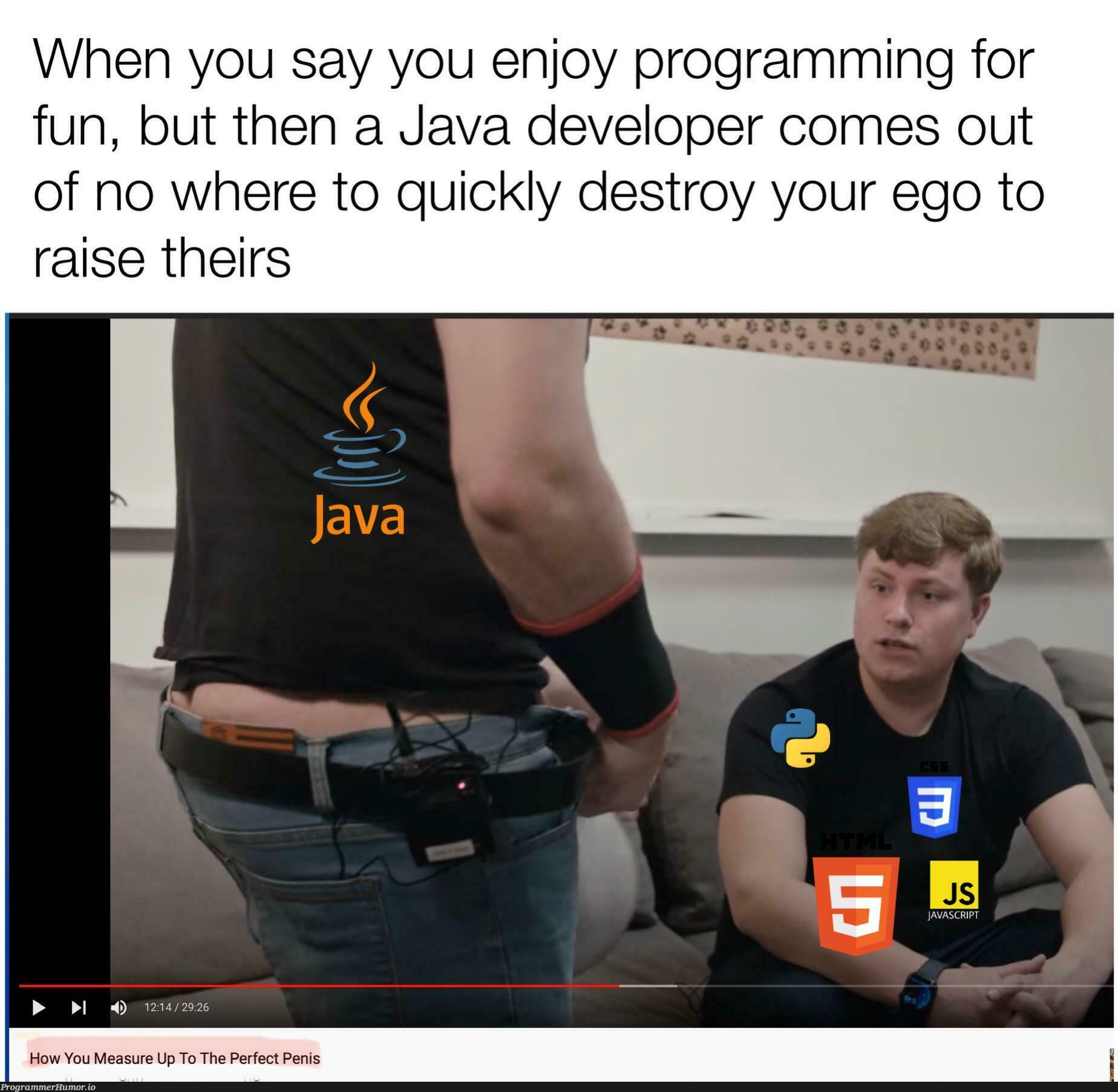 Always trying to prove themselves | programming-memes, developer-memes, java-memes, program-memes, try-memes | ProgrammerHumor.io