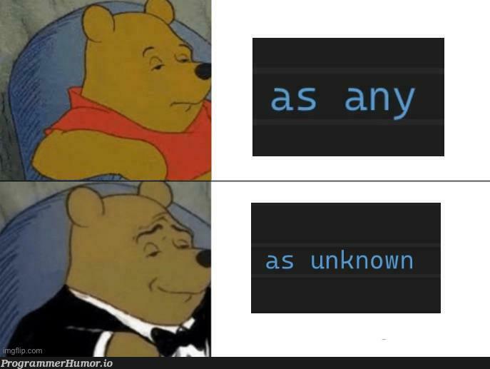 asTypescript | typescript-memes | ProgrammerHumor.io