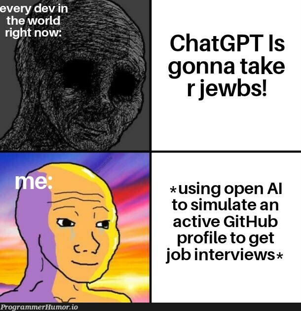 Remember: non-technical recruiters can't tell the difference! | tech-memes, git-memes, github-memes, recruiters-memes, recruit-memes, interview-memes | ProgrammerHumor.io