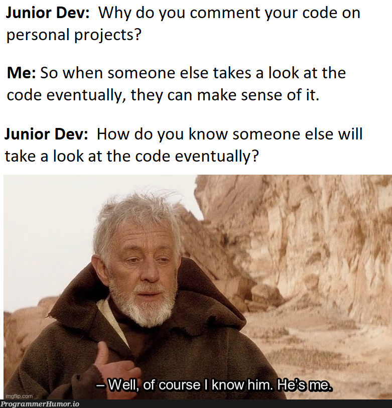 Not Me | code-memes, comment-memes | ProgrammerHumor.io