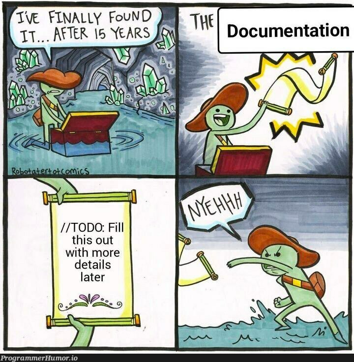 The Documentation | documentation-memes | ProgrammerHumor.io