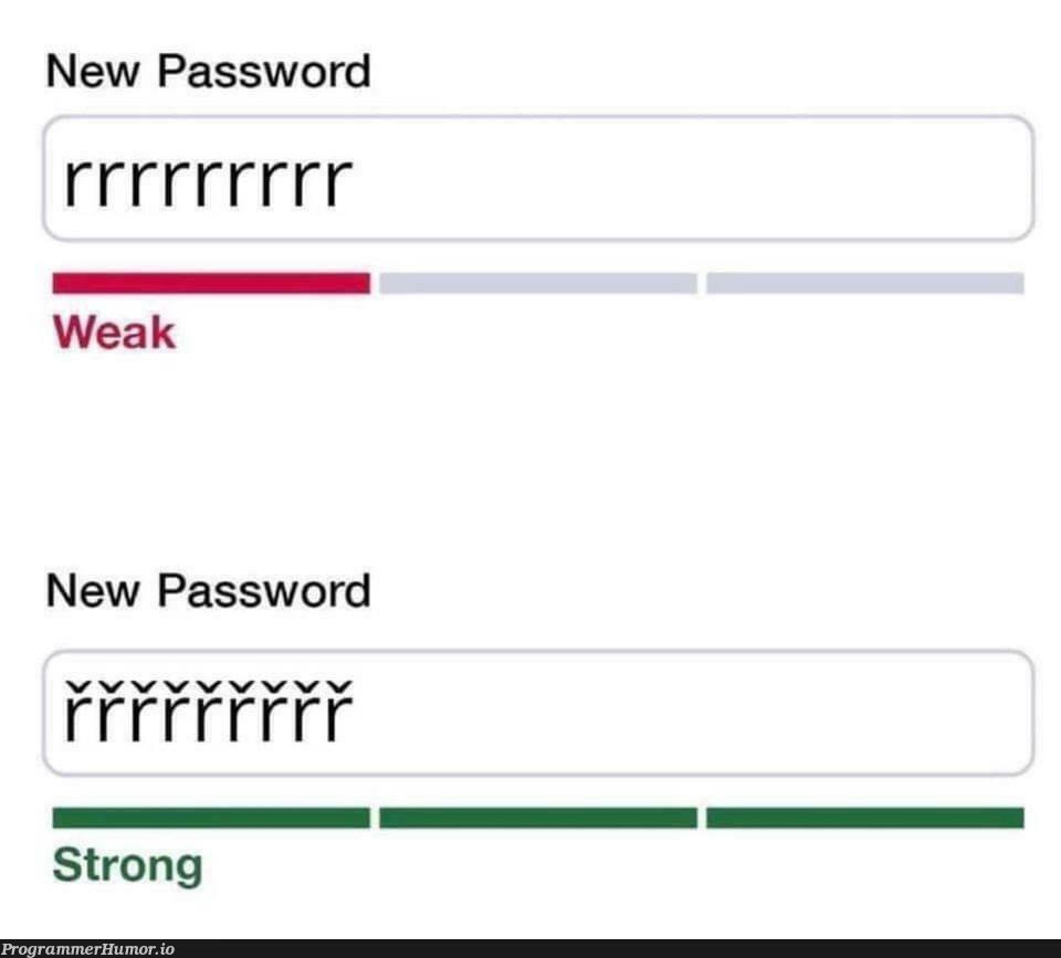 Improving password security with Czech | password-memes, security-memes | ProgrammerHumor.io