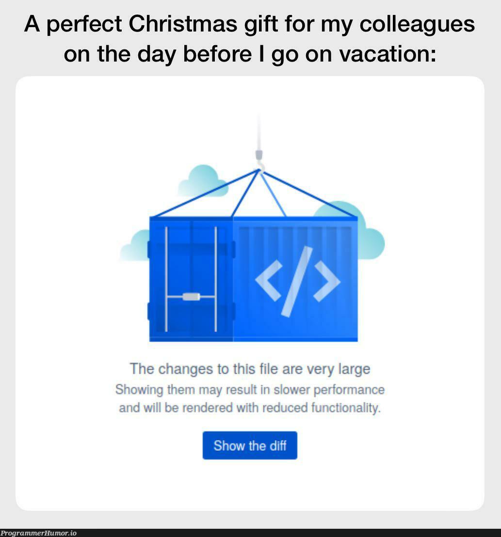 prDisaster | function-memes, performance-memes | ProgrammerHumor.io
