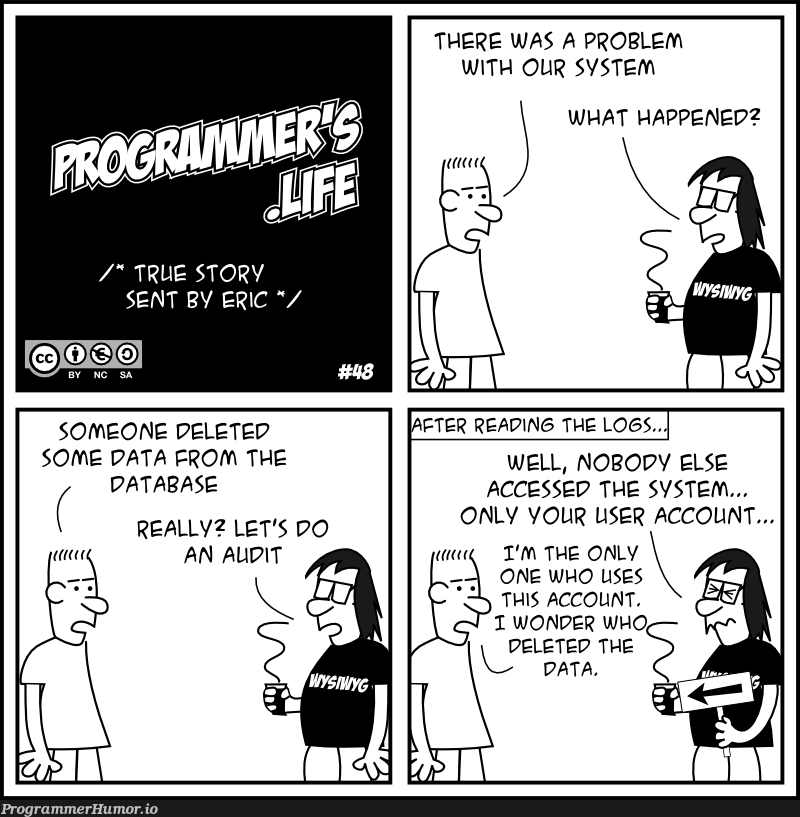 SomeoneDeleted | data-memes, database-memes | ProgrammerHumor.io