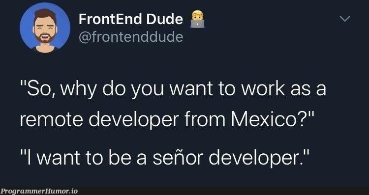 Senior | developer-memes | ProgrammerHumor.io