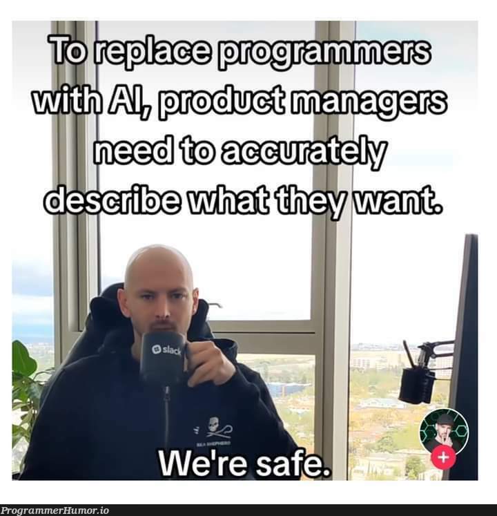 we're safe fellas | ProgrammerHumor.io