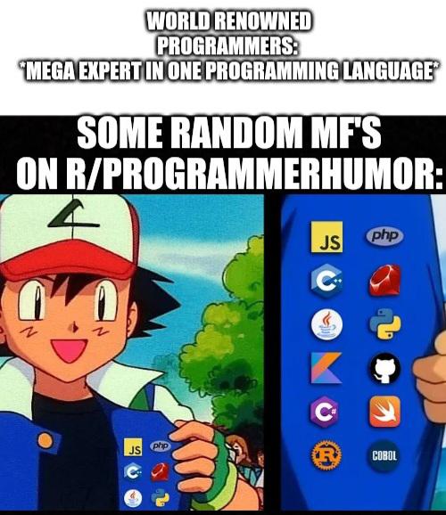 master of one> | programming-memes, programmer-memes, program-memes | ProgrammerHumor.io