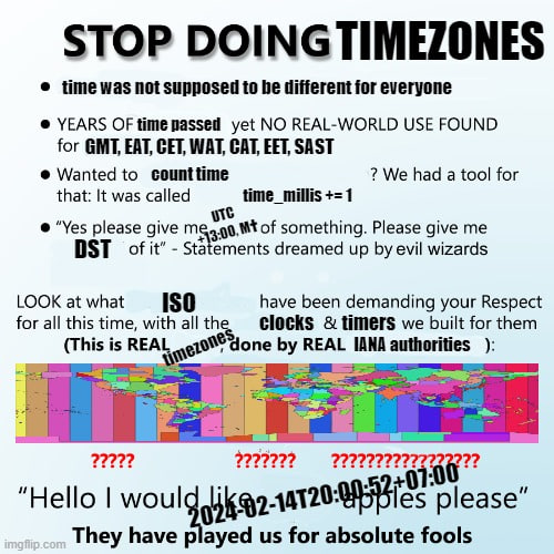 stopDoingTimezones | IT-memes, rds-memes | ProgrammerHumor.io