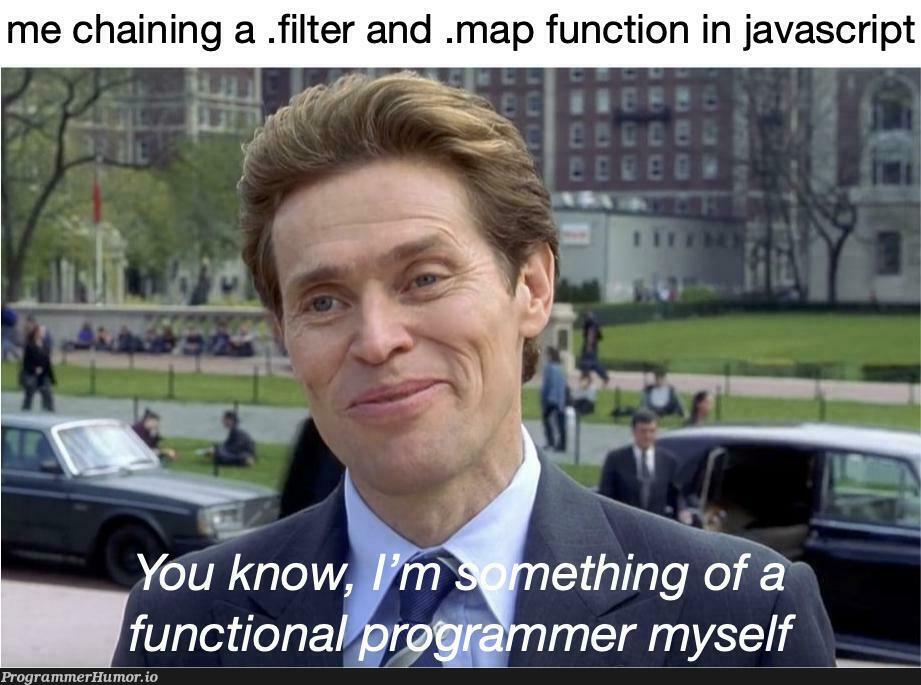 javascriptIsBasicallyLikeHaskell | javascript-memes, java-memes, haskell-memes, function-memes | ProgrammerHumor.io