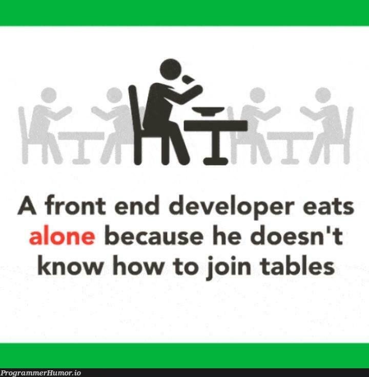 According to one study | developer-memes, front end-memes, tables-memes | ProgrammerHumor.io