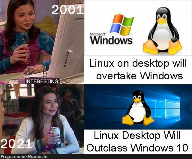 Linux desktop | linux-memes, ux-memes, windows-memes, class-memes | ProgrammerHumor.io