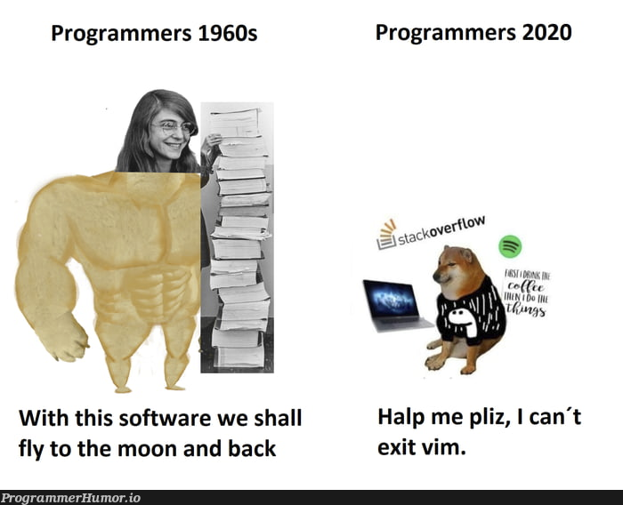 Repost but gold (at least I admit it) | programmer-memes, software-memes, vim-memes, program-memes | ProgrammerHumor.io