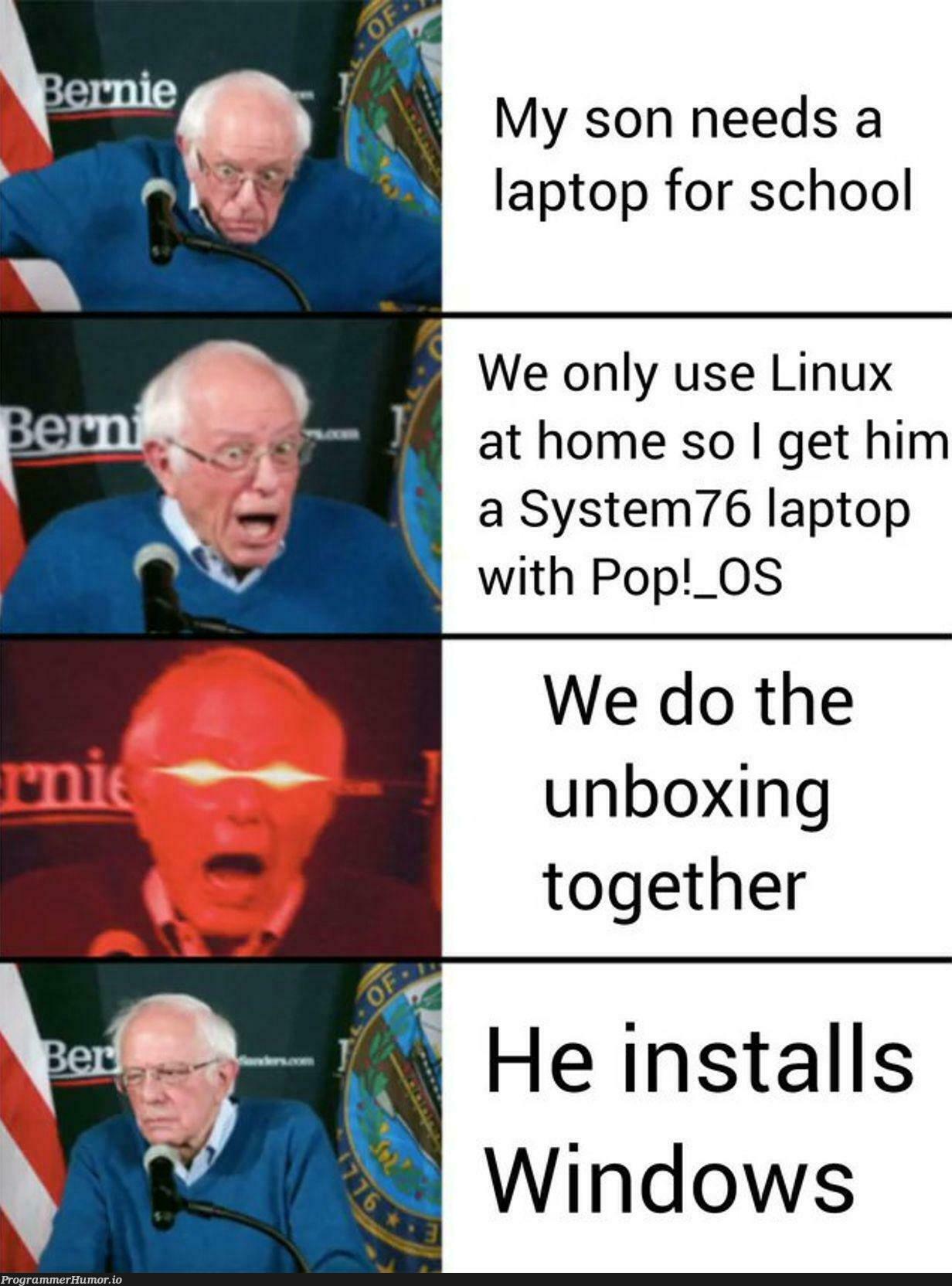 andItsVerySad | linux-memes, ux-memes, windows-memes, laptop-memes | ProgrammerHumor.io