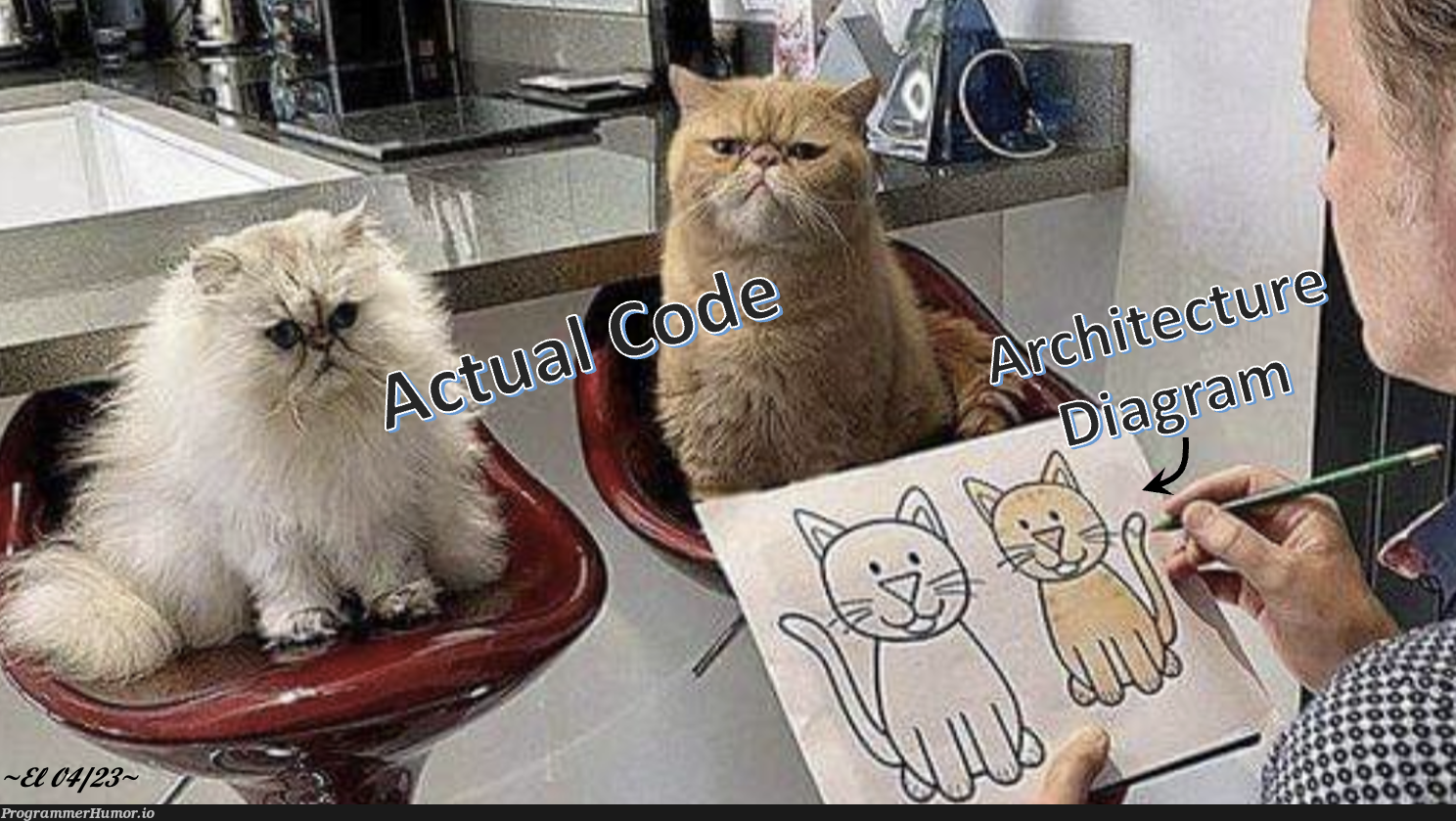 Code vs Architecture | code-memes | ProgrammerHumor.io