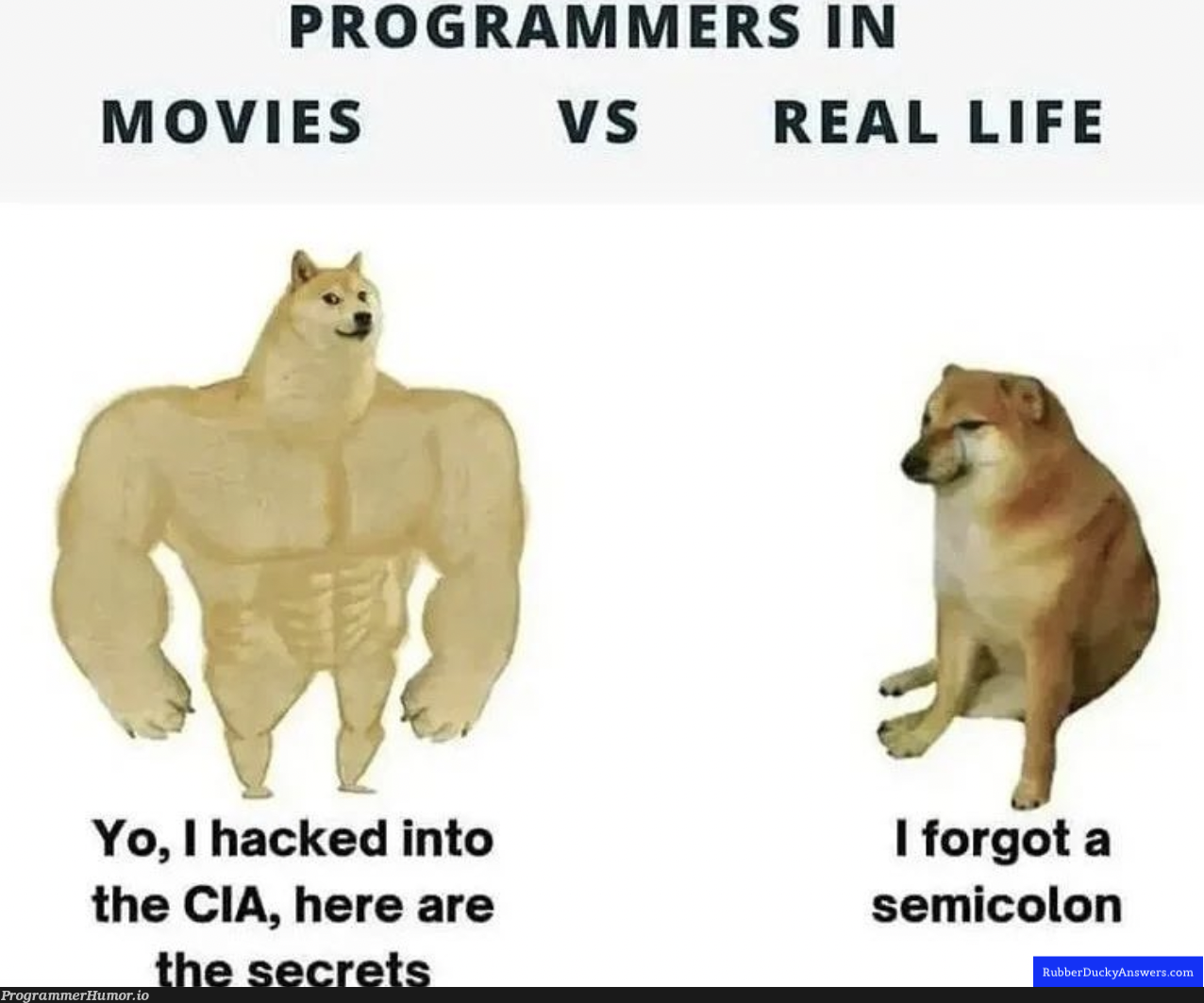 Programmer in Movies vs Programmer in Real Life | programmer-memes, program-memes, semicolon-memes | ProgrammerHumor.io