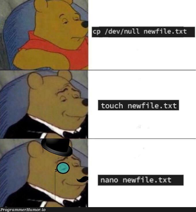 nanoIsMyOS | ProgrammerHumor.io