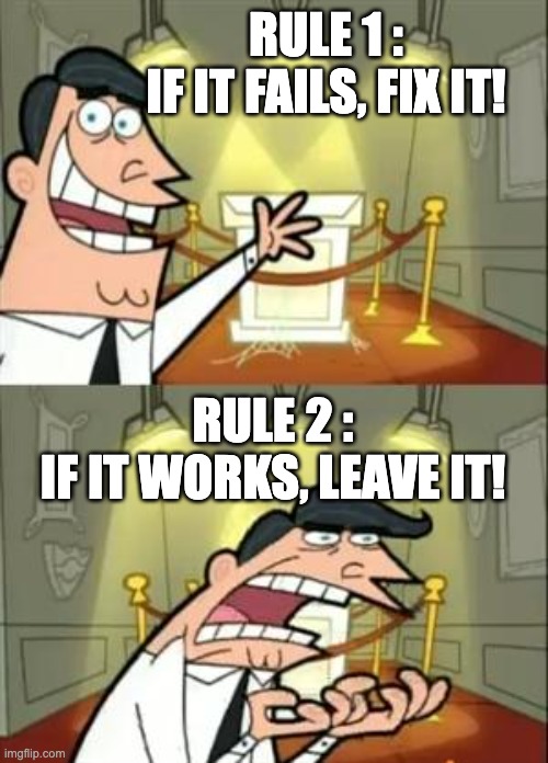 FOR THE LOVE OF GOD!!! PLEASE, PLEASE, PLEASE...!!! LEARN THESE 2 SIMPLE RULES OF CODING... | coding-memes | ProgrammerHumor.io