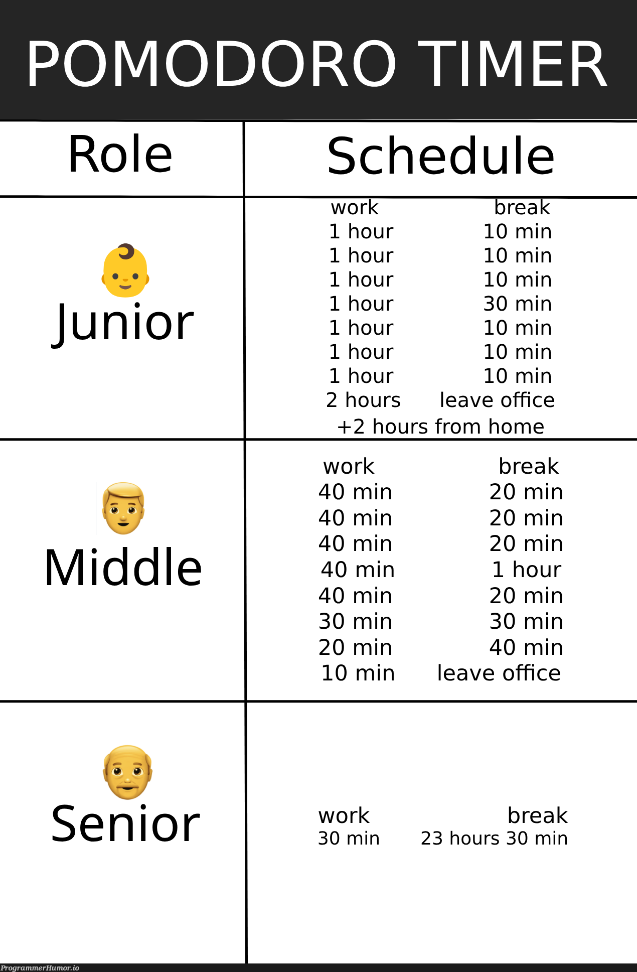 pomodoroTimer | ProgrammerHumor.io