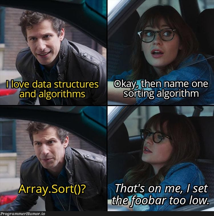 imagineThisWasAJobInterview | data structures-memes, data-memes, algorithm-memes, interview-memes | ProgrammerHumor.io