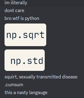 whyPythonLangaugeIsNasty | python-memes | ProgrammerHumor.io