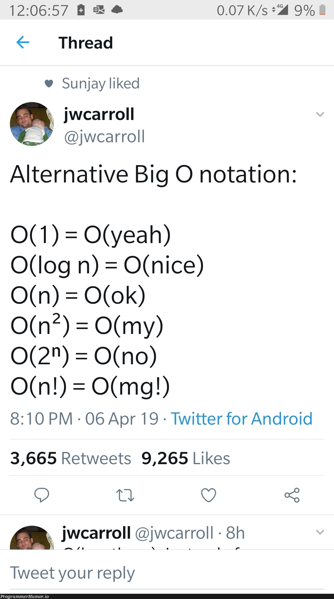 Alternative Big O Notation | android-memes, twitter-memes, retweet-memes | ProgrammerHumor.io